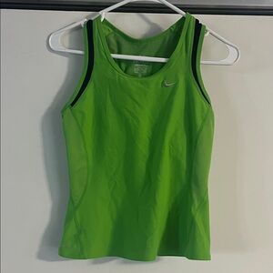 Nike Women's Lime Green Dri-Fit Tank Top
